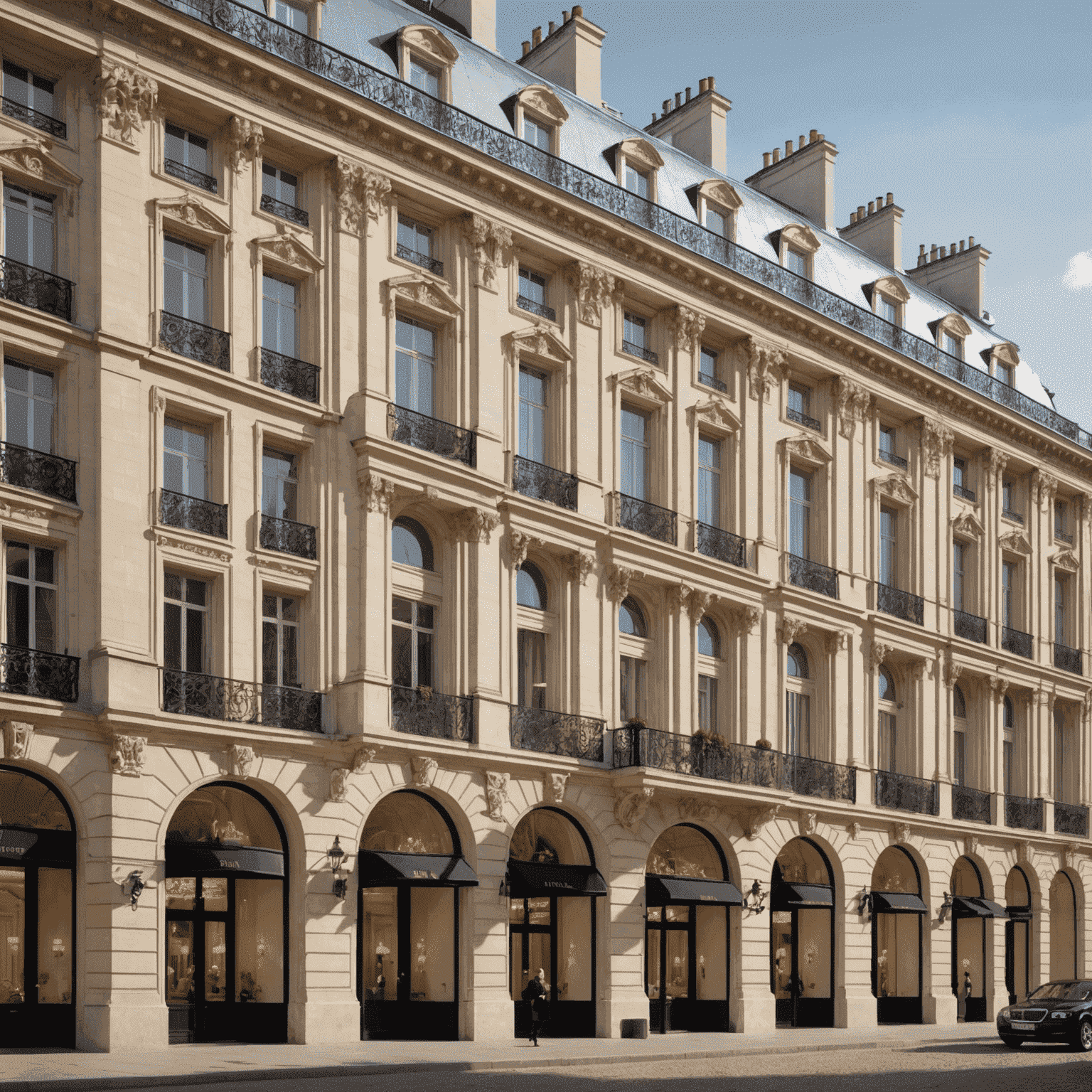 Ritz Paris exterior view showcasing its grand architecture and Place Vendôme location