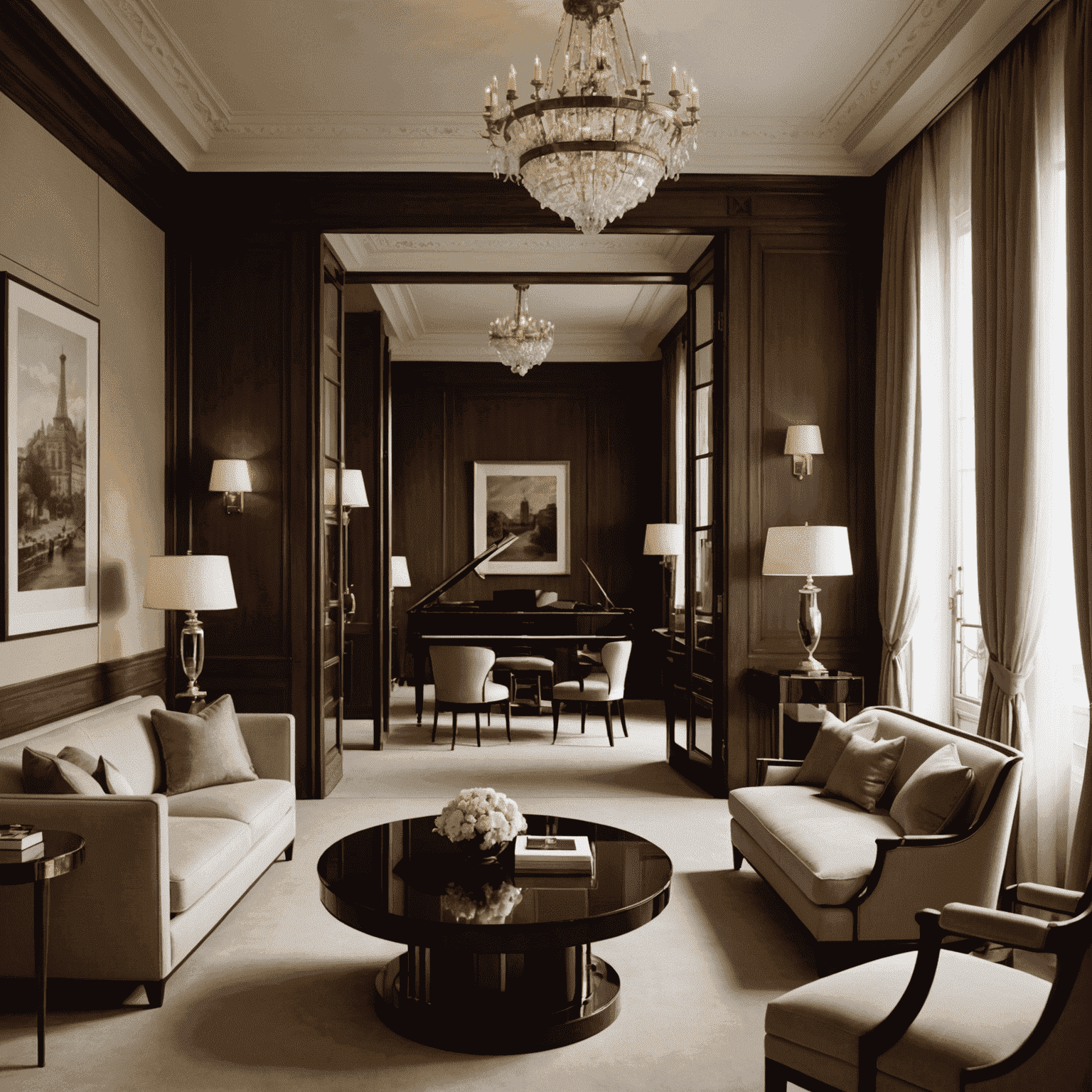 Park Hyatt Paris-Vendôme's elegant suite with classic Parisian decor